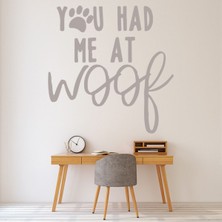 Jeronkarji Sen Beni Woof'ta Yedin Köpek Evcil Hayvan Dekoratif Duvar Sticker Çıkartma Mutfak Ofis Yatak Odası