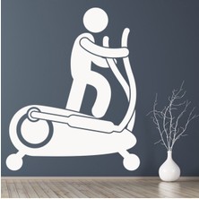 Jeronkarji Spor Salonu Çapraz Eğitmen Dekoratif Duvar Sticker Çıkartma Spor Salonu Çocuk Odası