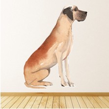 Jeronkarji Büyük Dane Köpek Kulübesi Bakım Dekoratif Duvar Sticker Çıkartma Yatak Çocuk Odası
