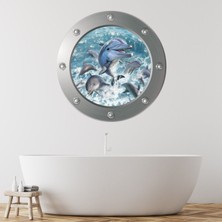 Jeronkarji Yunus Atlama Lomboz Dekoratif Duvar Sticker Çıkartma Bebek Çocuk Odası