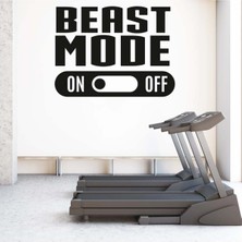 Jeronkarji Canavar Modu Açık Kapalı Fitness Salonu Dekoratif Duvar Sticker Çıkartması Mutfak Ofis Yatak Odası