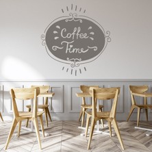 Jeronkarji Kahve Saati Cafe Restoran Dekoratif Duvar Sticker Çıkartma Ofis Oturma Odası