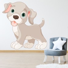 Jeronkarji Sevimli Yavru Köpek Çocuklar Dekoratif Duvar Sticker Çıkartma Yatak Çocuk Odası