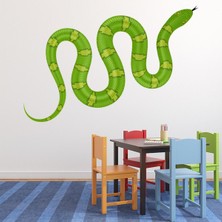 Jeronkarji Yeşil Yılan Yılan Hayvanlar Dekoratif Duvar Sticker Çıkartma Yatak Çocuk Odası