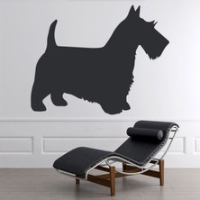 Jeronkarji Scottie Köpek Köpek Evcil Hayvan Dekoratif Duvar Sticker Çıkartma Yatak Çocuk Odası