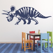 Jeronkarji Triceratops Jurassic Dinozor Dekoratif Duvar Sticker Çıkartma Bebek Çocuk Odası