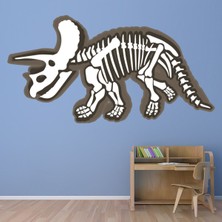 Jeronkarji Dinozor Fosili Triceratops Kemikleri Dekoratif Duvar Sticker Çıkartma Bebek Çocuk Odası