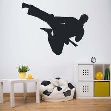 Jeronkarji Karate Tekme Dövüş Sanatları Dekoratif Duvar Sticker Çıkartma Mutfak Ofis Yatak Odası