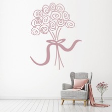 Jeronkarji Gül Çiçek Çiçek Dekoratif Duvar Sticker Çıkartma Ofis Oturma Odası