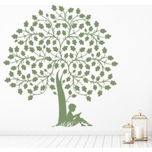 Jeronkarji Meşe Ağacı Kreş Dekoratif Duvar Sticker Çıkartma Bebek Çocuk Odası