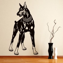 Jeronkarji Doberman Hırlayan Büyük Köpek Dekoratif Duvar Sticker Çıkartma Yatak Çocuk Odası