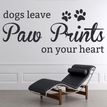 Jeronkarji Kalbinize Pençe Izleri Köpek Dekoratif Duvar Sticker Çıkartma Oturma Odası Salon