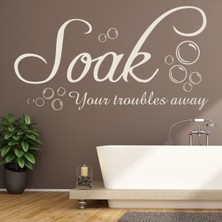 Jeronkarji Sorunlarınızı Uzaklaştırın Banyo Kabarcıkları Dekoratif Duvar Sticker Çıkartma Ofis Oturma Odası