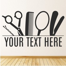 Jeronkarji Kişiye Özel Isim Kuaför Berberleri Dekoratif Duvar Sticker Çıkartması Mutfak Ofis Yatak Odası