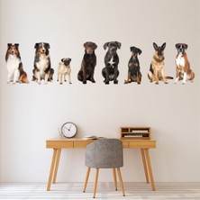 Jeronkarji Köpek Grubu Evcil Hayvan Veterinerler Dekoratif Duvar Sticker Çıkartma Mutfak Ofis Yatak Odası