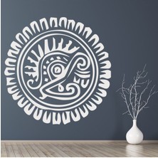 Jeronkarji Ayçiçeği Çiçek Kabile Dekoratif Duvar Sticker Çıkartma Ofis Oturma Odası