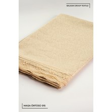Balkan Group Textile Gülfem Bare Jakar Dantelli Masa Örtüsü