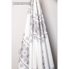 Balkan Group Textile Yıldız Şantuk Baskılı Jakar Şeritli Masa Örtüsü