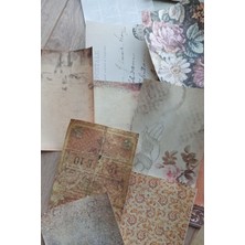 Mona Craftist 100 Adet Eskitme Vintage Temalı Scrapbook Kağıt Seti Bullet Journal Dekupaj Kağıdı