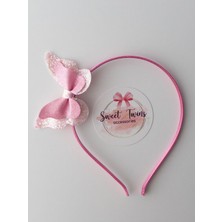 Sweet Twins Simli Taç Kelebekli Çocuk Tacı