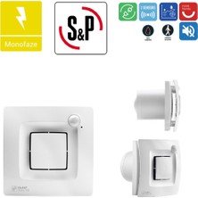 Soler&Palau Soler Palau Silent Dual 100 Banyo Wc Sensörlü Egzoz Ortam Havalandırma Fanı Tasarruflu