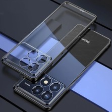 M.tk moveteck Xiaomi Poco X6 Pro Kılıf Tam Kamera Korumalı Metalik Parlak Renkli Kenar Yumuşak Esnek Silikon Arkası Şeffaf