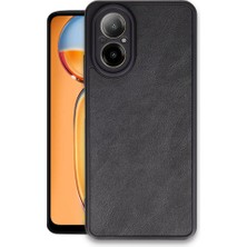 M.tk moveteck Realme 12 Lite Kılıf Kamera Korumalı Deri Görünümlü Leather Desenli Yumuşak Mat Silikon