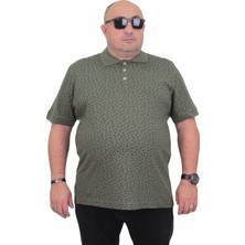 Moc Grande Mocgrande Erkek Büyük Beden Polo Yaka Tişört Leaf 24457 Hakı