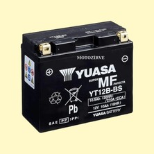 Yuasa Ducati 1160 (Multıstrada V4 21-22)+(Multıstrada V4 S 21-22) Yuasa Akü YT12B-BS 10.5 Amper 12 Volt Akü, Xmax Akü