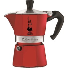 Bıalettı Moka Express 6 Fincan Moka Pot Kırmızı