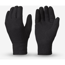 Çocuk Polar Outdoor Eldiven - 4-14 Yaş - Siyah - SH100 Beden: 12-14 Yaş