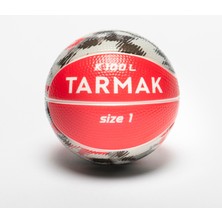 Mini Sünger Basketbol Topu - 1 Numara - Kırmızı / Gri - K100