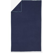 Fitilli Mikrofiber Havlu - L - Lacivert - 80 x 130 cm