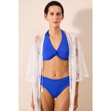Shell Dantelli Beyaz Kimono