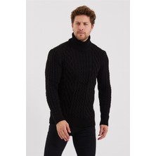 Tarz Cool Erkek Örgü Desenli Triko Kazak