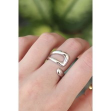 Style Of Carmen Pirinç Gümüş Renk Ayarlanabilir Yüzük