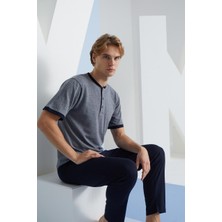 Kly 2091 Midi Yaka Pijama Takım