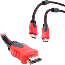 Fully Ayt Fully G-507A 1.5 Metre HDMI Kablosu Örgülü Gold Uçlu Pc Bilgisayar Uydu Görüntü Kablosu