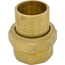 Yerli 11/2" Sarı Düz Rakor - 1144