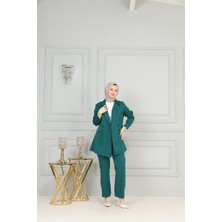 Burcu Tesettür Ikili Lena Takım BRC2411 Zümrüt