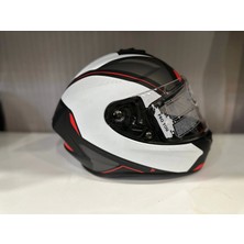 Hsb Proyou Full Face Kask White Grey Hsb PRO800