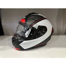 Hsb Proyou Full Face Kask White Grey Hsb PRO800