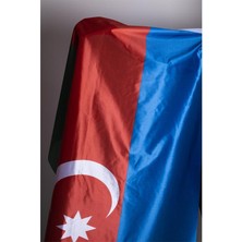 Oysal Bayrak Azerbaycan Milli Gönder Bayrağı Raşel Kumaş Dijital Baskı 120 x 180