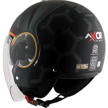 Axor Strıker Hıtman - Black Grey Dull - Dkgr - Motosiklet Kask