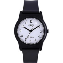 Q&q G23A-001VY Siyah Silikon Kordon Rakamlı Kadın Kol Saati