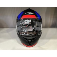 Hsb Proyou Full Face Kask Gri Mavi Hsb PRO800