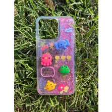 Miscase Iphone 14 Pro Max Uyumlu Sulu Simli Karakterli Telefon Kılıfı