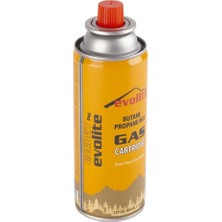 Evolite Butane Propane Valfli 227GR Gaz Ocak Kartuşu