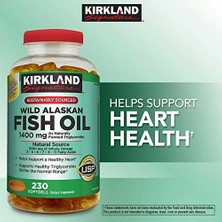 Kırkland Signature Wild Alaskan Fish Oil 1400 Mg 230 Softgels