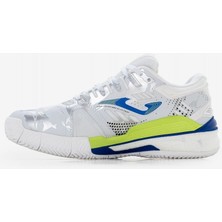 Joma Slam Men 2402 Blanco Amarıllo Flúor Royal Erkek Beyaz Tenis Ayakkabı TSLAMS2402C
